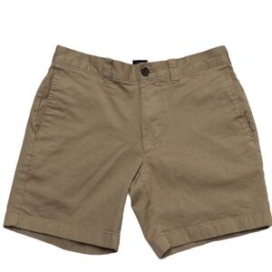 J.Crew factory 7 inch inseam, chino shorts, size 28 camel